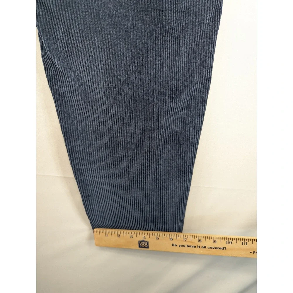 LL Bean Comfort Waist Corduroy Pants Size 35 Navy Blue‎ Men Casual 35 x 28